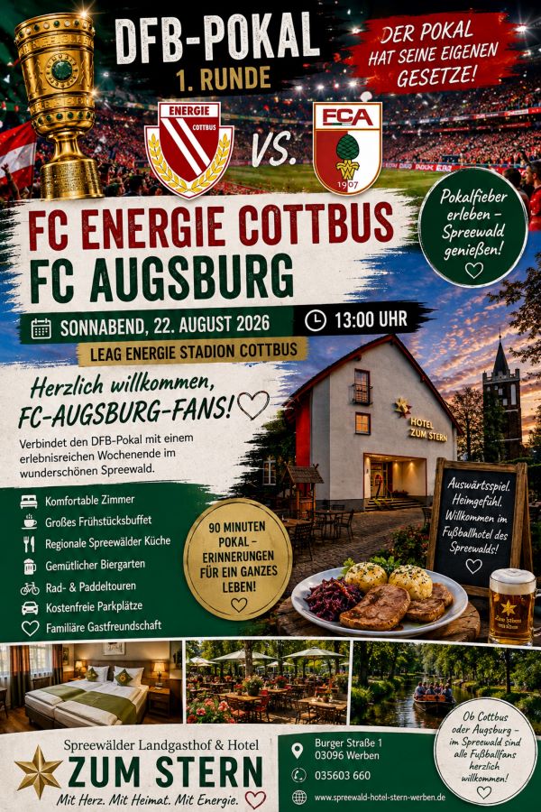 DFB-Pokal 2026/27 - FC Energie Cottbus - FC Augsburg