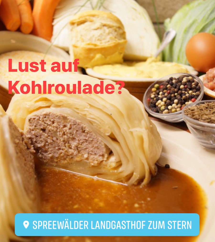 Kohlroulade im Spreewald