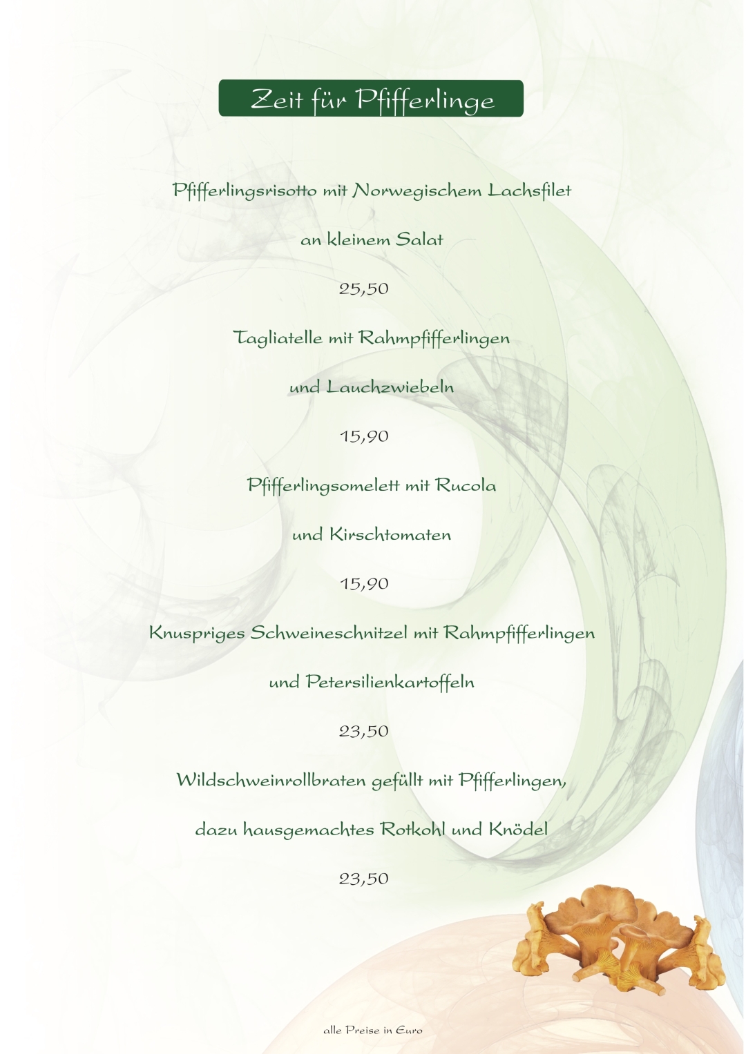 Zeit für Pfifferlinge