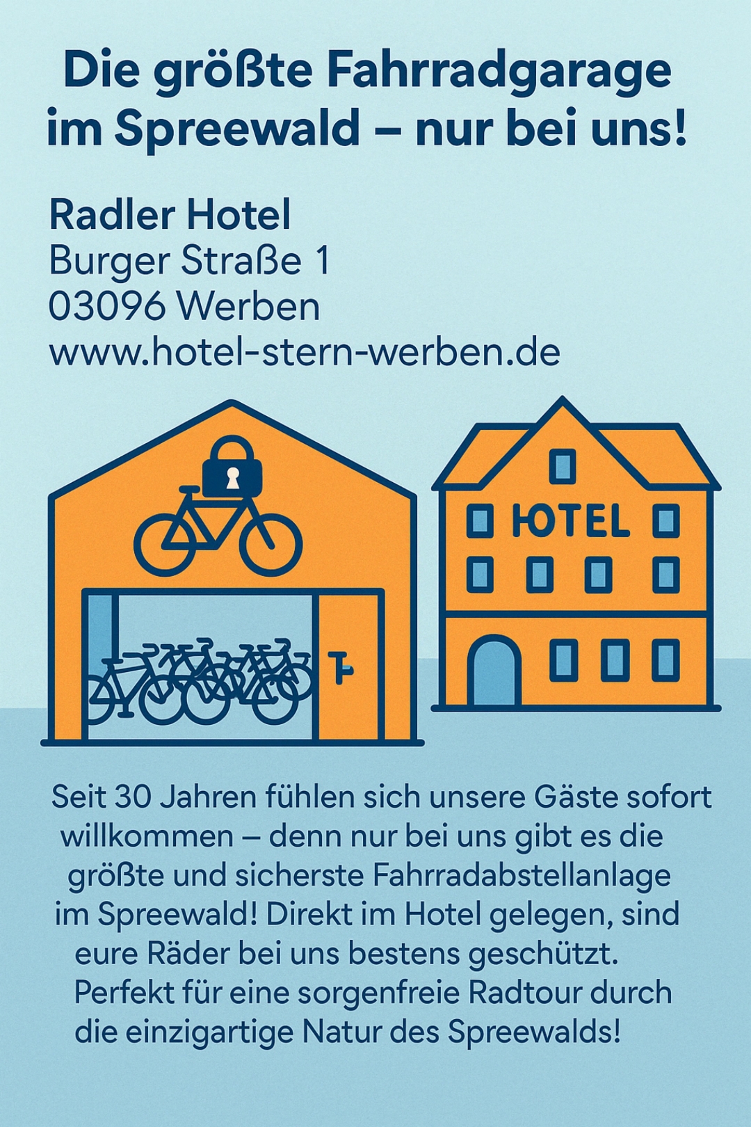 Die größte Fahrradgarage im Spreewald !