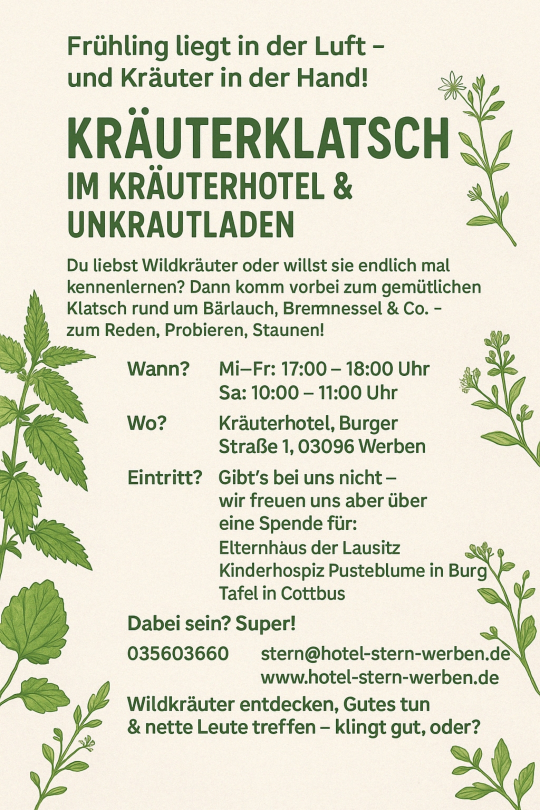 Frühling liegt in der Luft - Kräuterklatsch