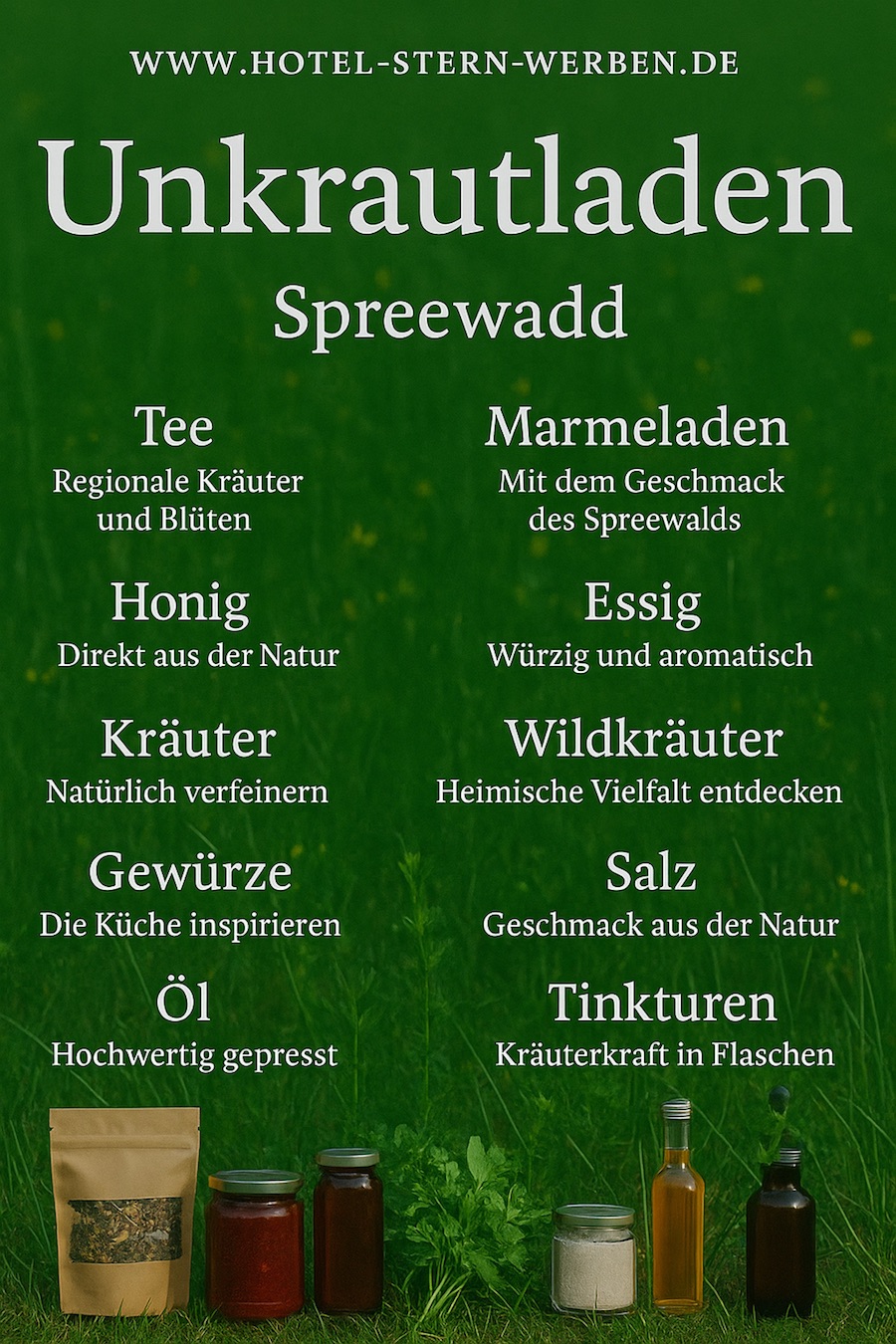 Unkrautladen ganzjährig geöffnet